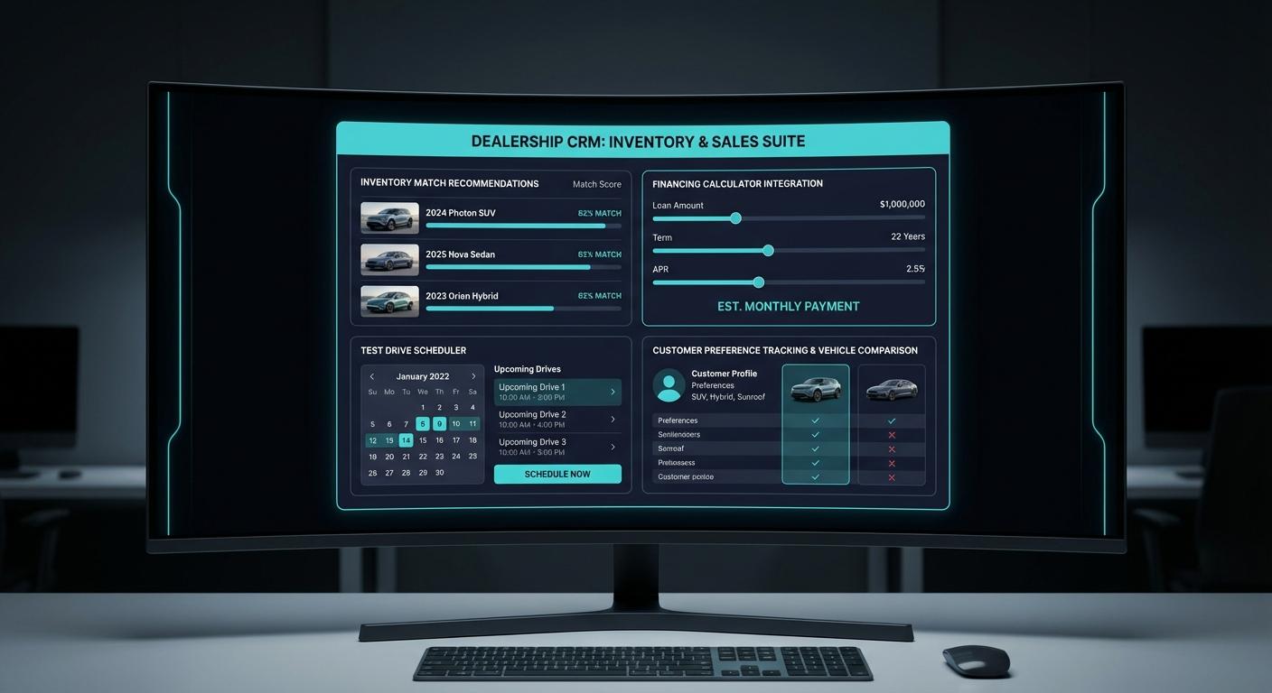 Automotive sales dashboard powered by Appendment AI