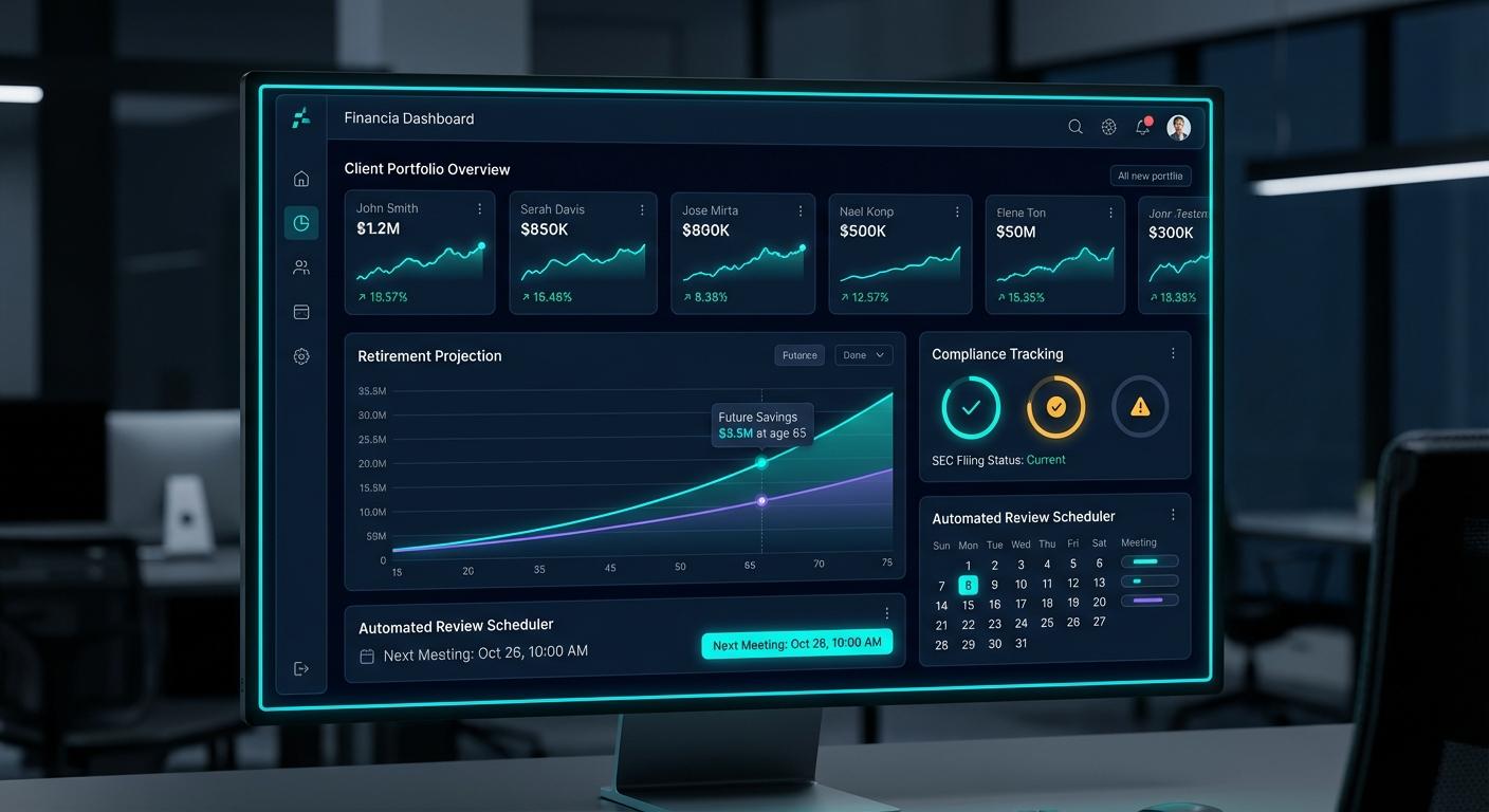 Financial Services sales dashboard powered by Appendment AI