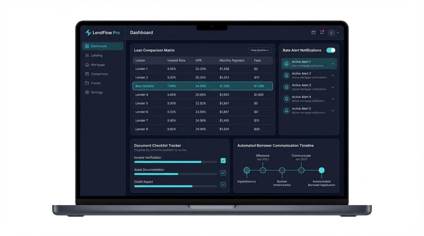 Mortgage sales dashboard powered by Appendment AI